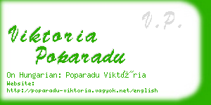 viktoria poparadu business card